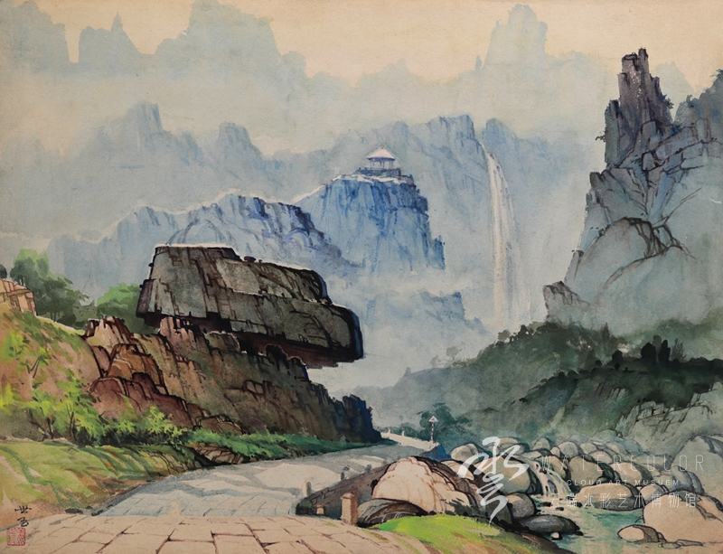 姜世玉 《崂山胜景》 67*50cm 1984年
